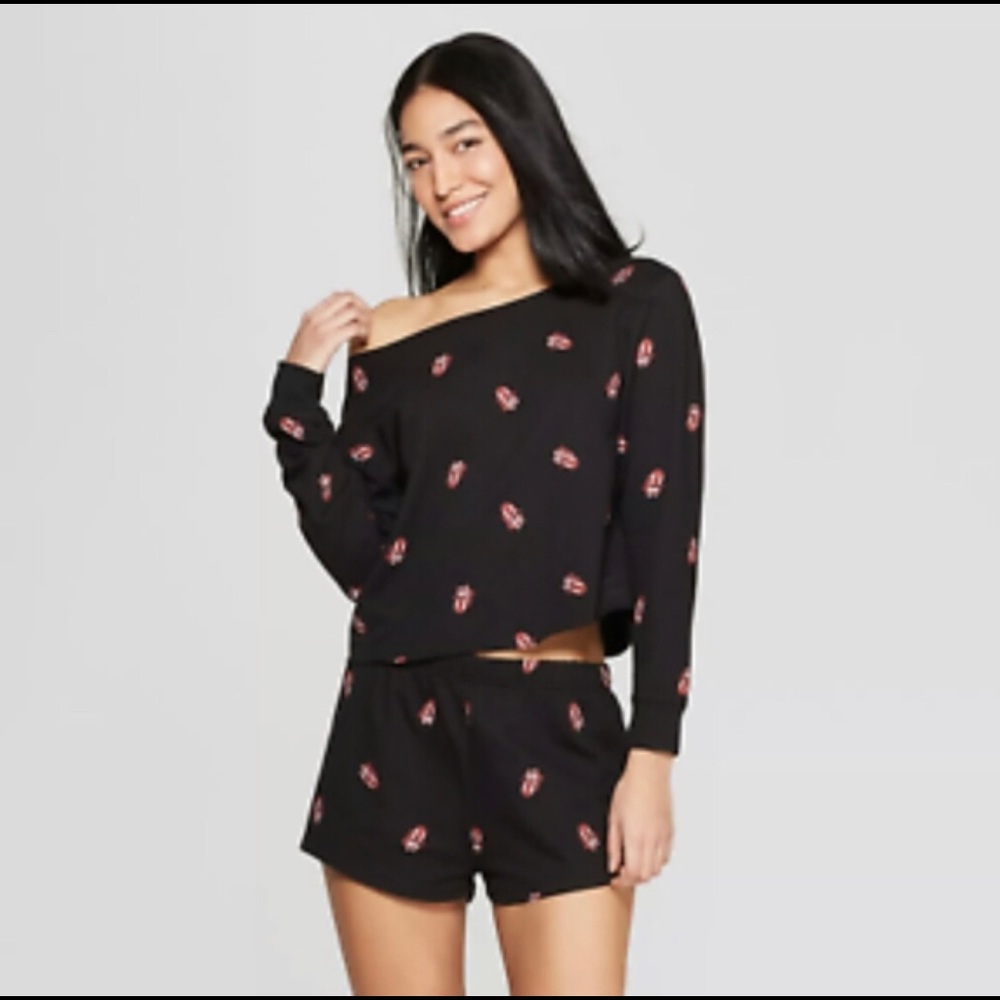 BRAVADO ROLLING STONES Crop Top Long Sleeves